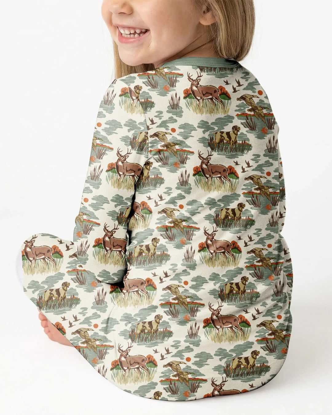 Conjunto de pijama de dos piezas de bambú con mangas largas, plantilla PERSONALIZADA