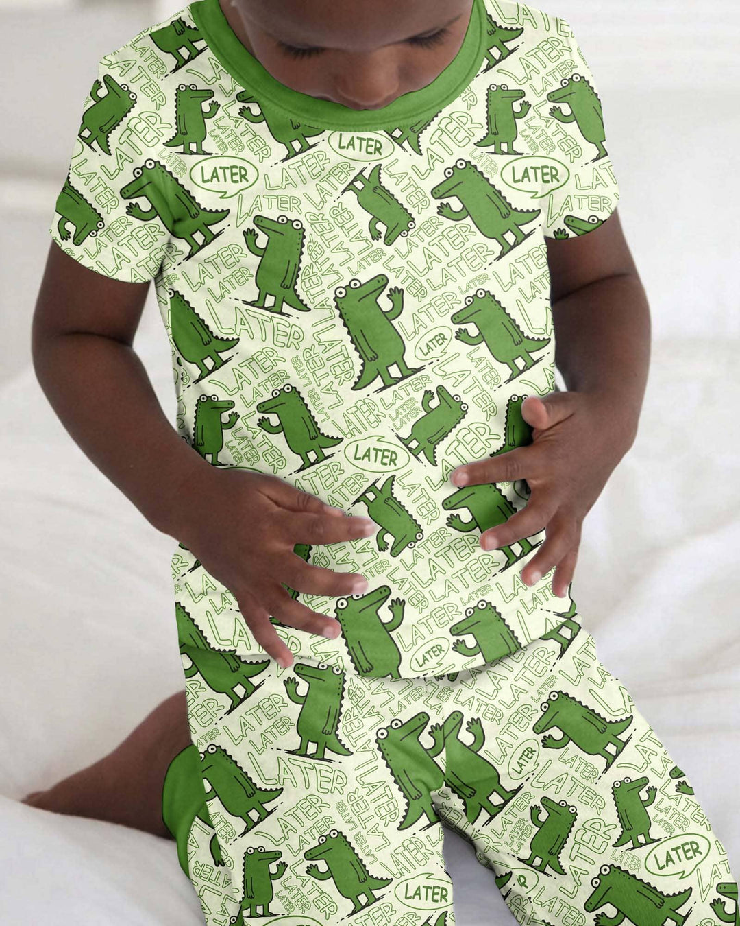 Zweiteiliges, kurzärmliges Pyjama-Set mit Marienkäfern