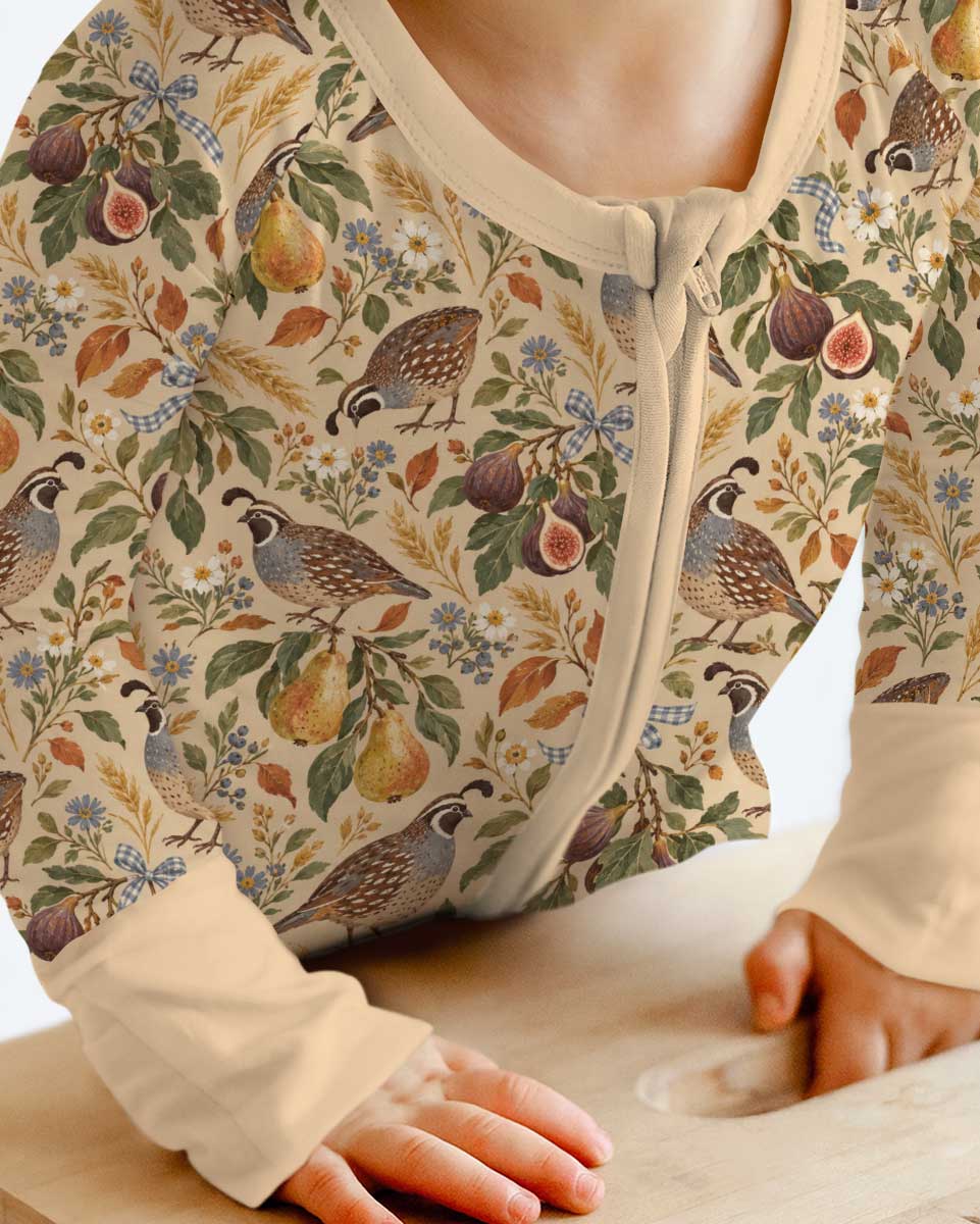 Quail & Pears Bamboo Convertible Zippy