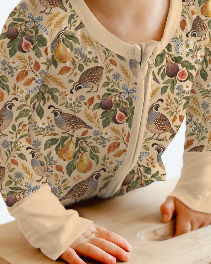 Quail & Pears Bamboo Convertible Zippy