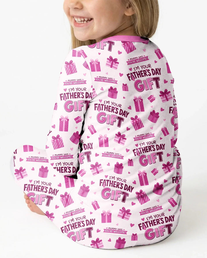 I'm Your Father's Day Gift Bamboo Two Piece Long Sleeve Pajama Set