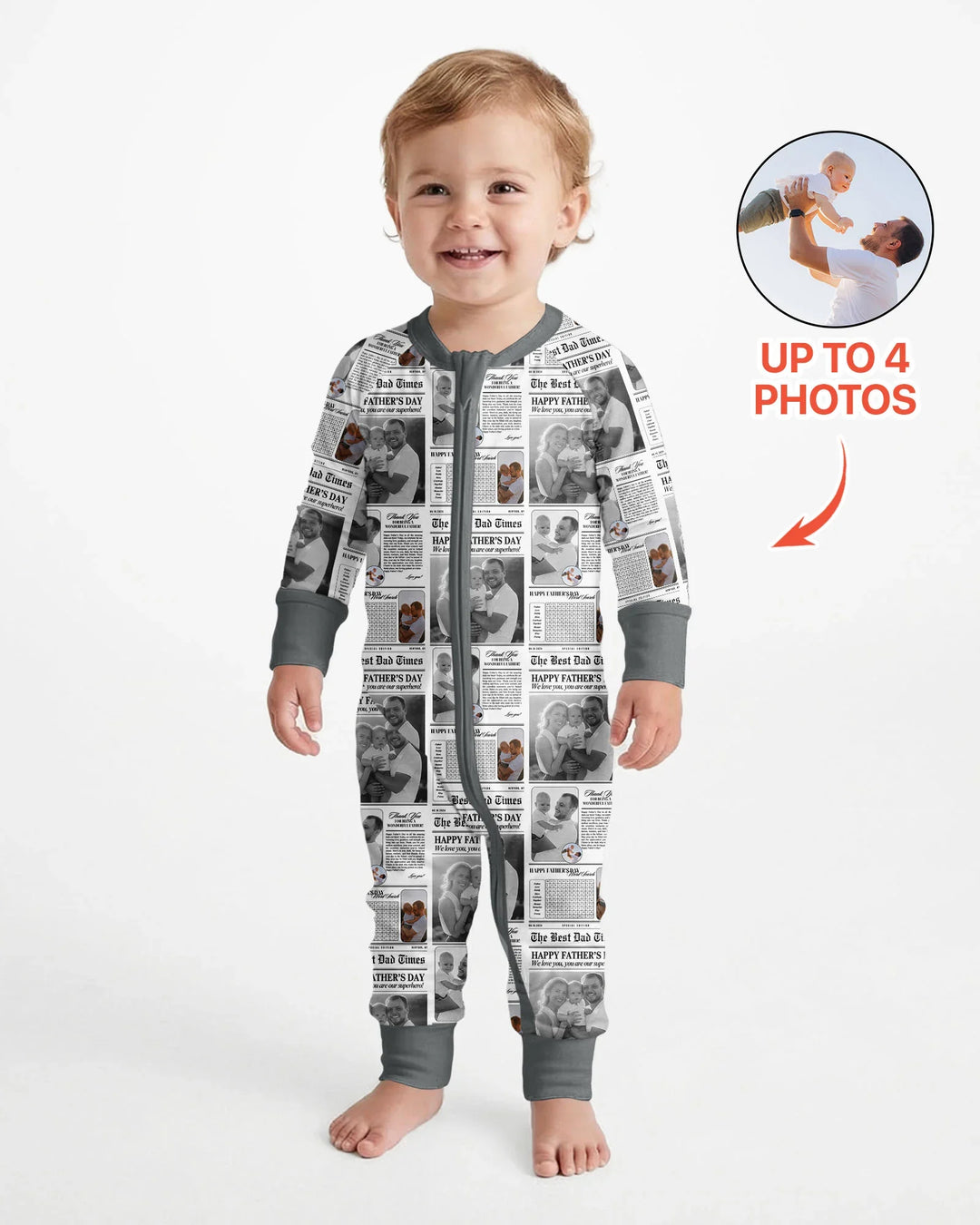 Custom Photo The Best Dad Times Bamboo Convertible Zippy