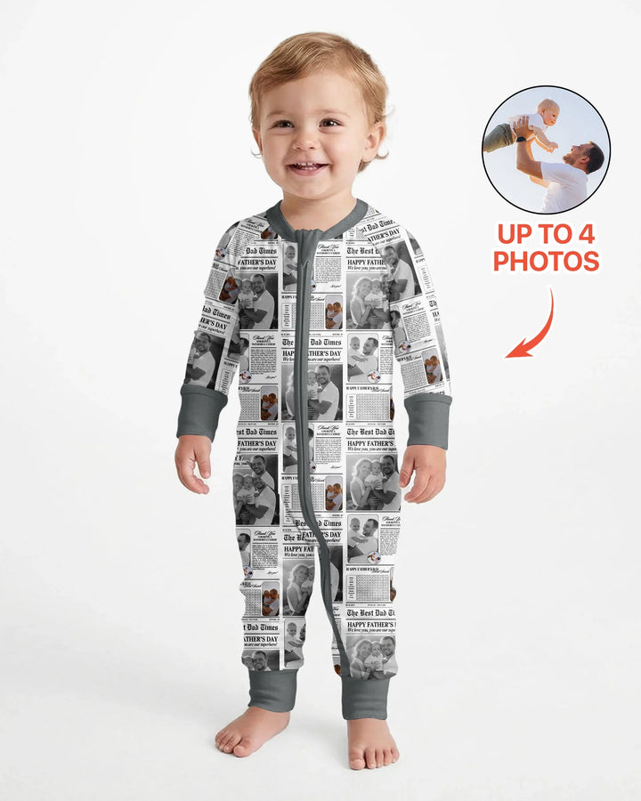Custom Photo The Best Dad Times Bamboo Convertible Zippy