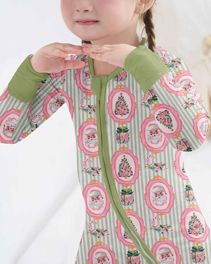 Pink Vintage Christmas Bamboo Convertible Zippy
