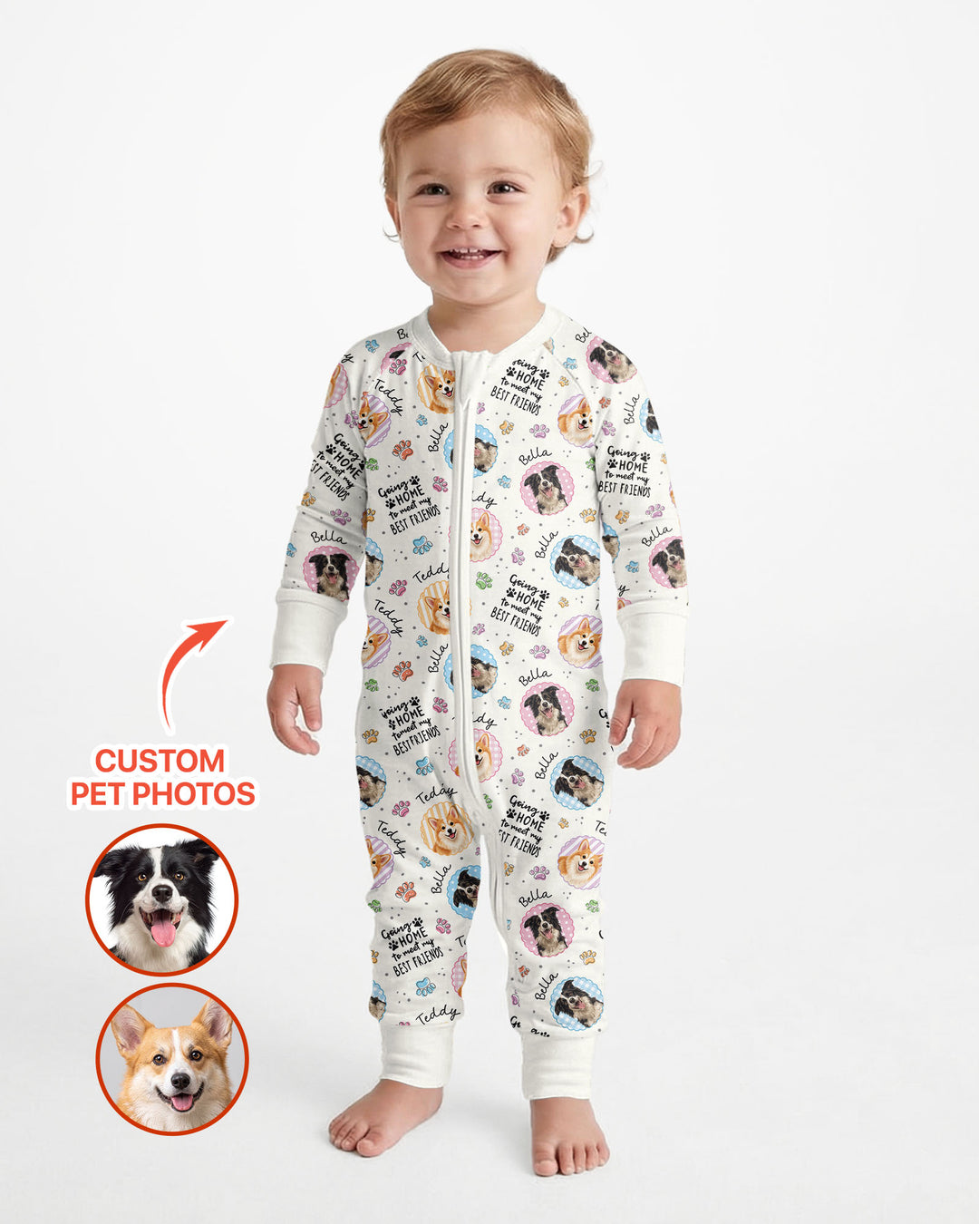 Custom Pet Photo My First Best Friend Bamboo Convertible Zippy