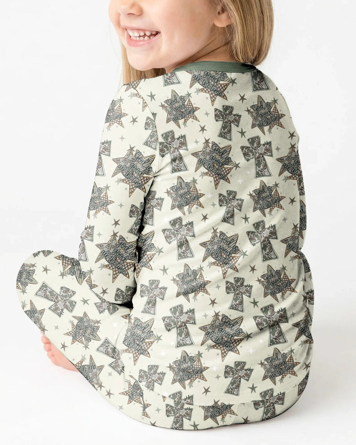 Conjunto de pijama de dos piezas de bambú con mangas largas, plantilla PERSONALIZADA