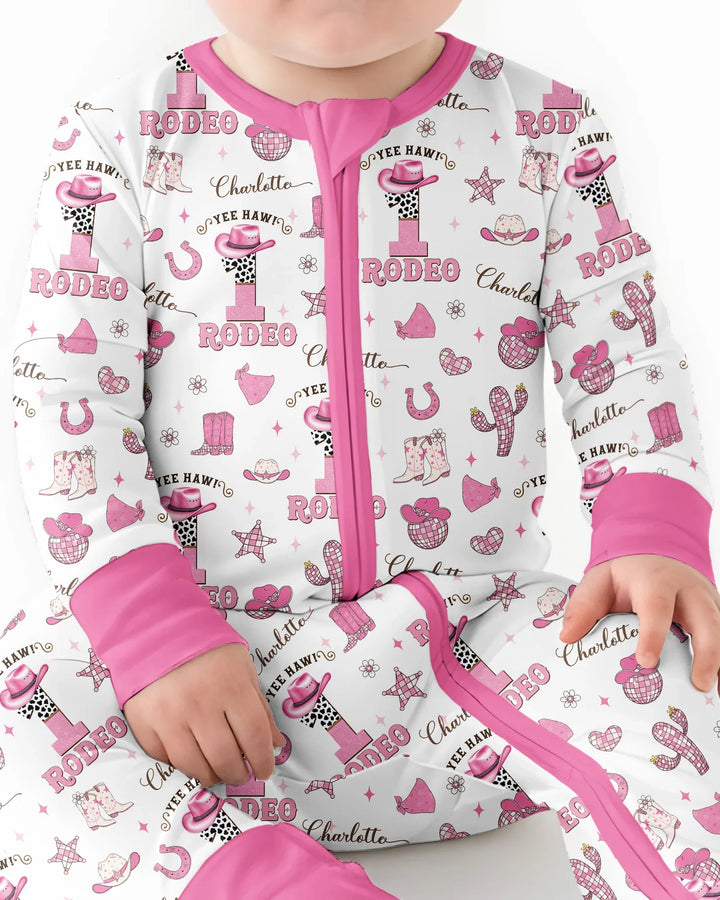 Personalized Birthday Rodeo Bamboo Convertible Zippy