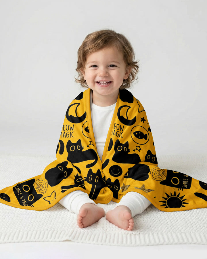 Meow Magic Bamboo Blanket