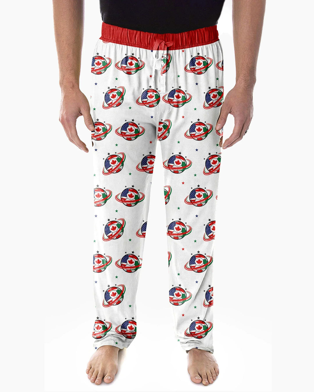 Soccer Cup USA Canada Mexico Bamboo Men's Pajama Set