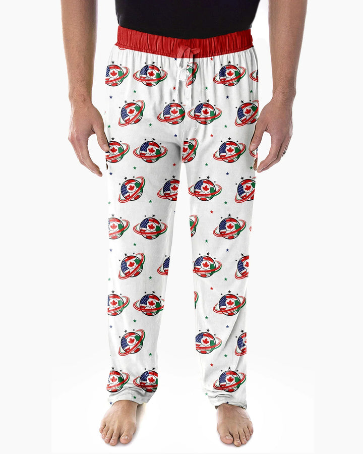 Soccer Cup USA Canada Mexico Bamboo Men's Pajama Set