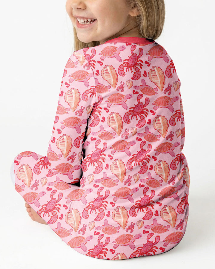 Seaside Sweeties Bamboo Two Piece Long Sleeve Pajama Set