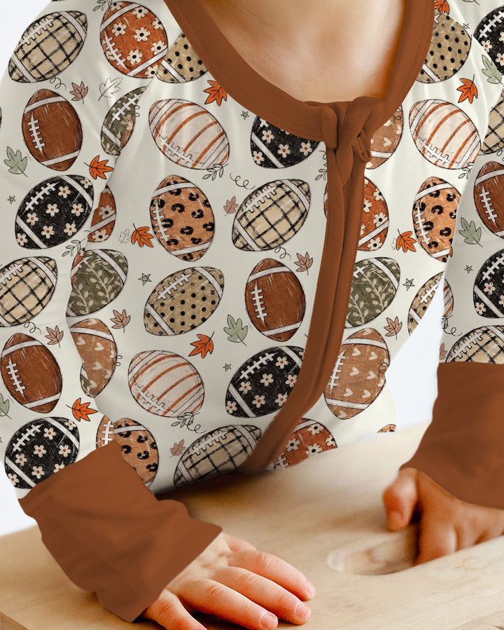 Boho Football Bamboo Convertible Zippy