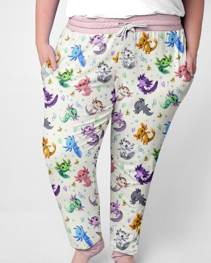 I Love You Axolotl Bamboo Women Pajama Set