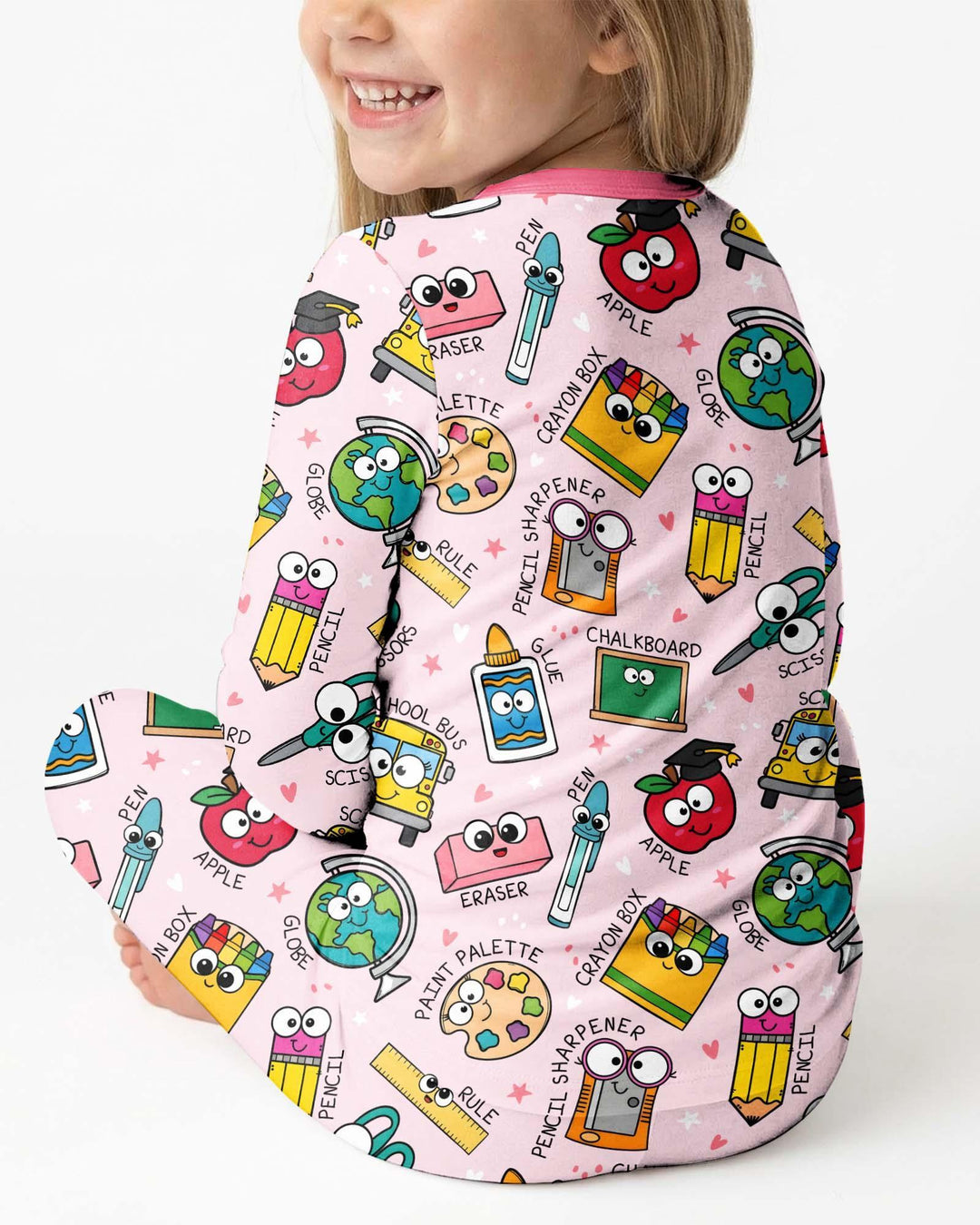 Conjunto de pijama de dos piezas de bambú con mangas largas, plantilla PERSONALIZADA
