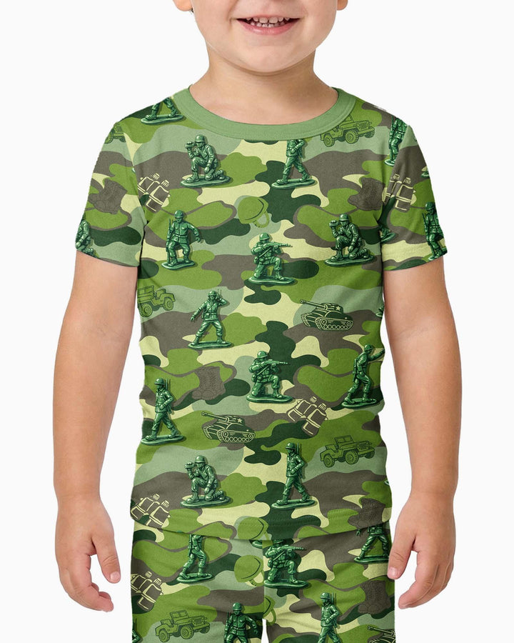 Zweiteiliges, kurzärmliges Pyjama-Set mit Marienkäfern