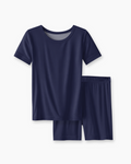 Schlafanzug-Set zweiteilig, kurze Ärmel, kurze Hose, Bambus
