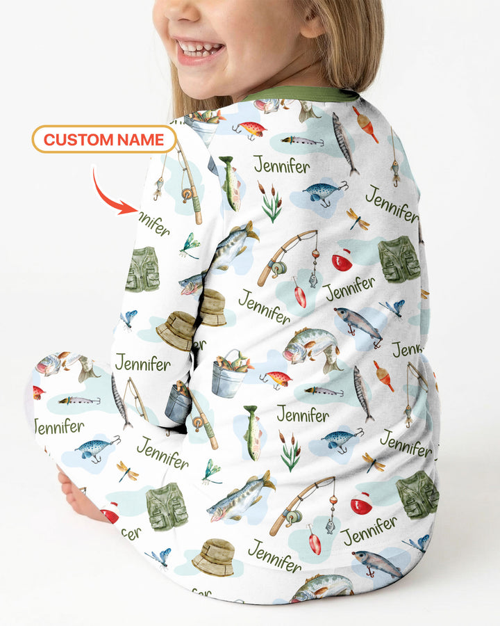 Is It Too Soon To Ask For A Fishing Pole Bamboo Two Piece Long Sleeve Pajama Set