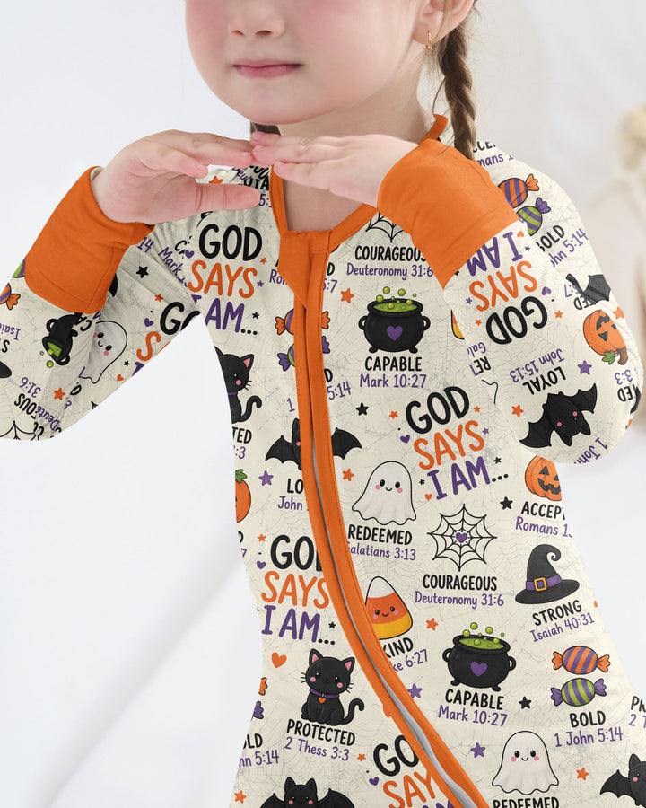 Halloween God Says I Am Bamboo Convertible Zippy