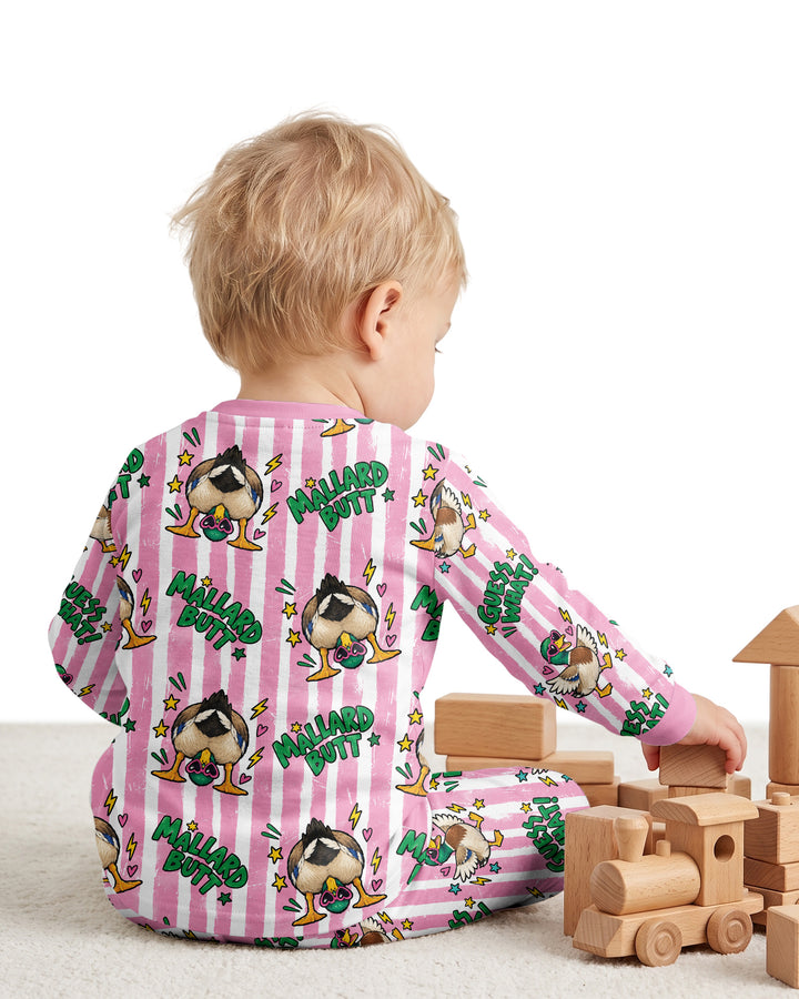 Guess What Mallard Butt Bamboo Two Piece Long Sleeve Pajama Set