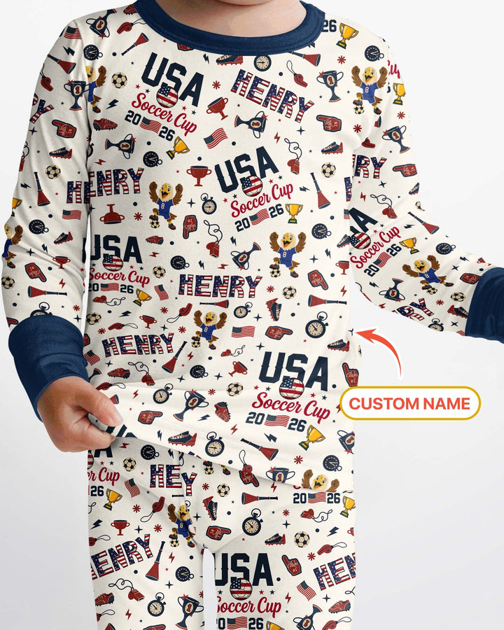 Conjunto de pijama de dos piezas de bambú con mangas largas, plantilla PERSONALIZADA