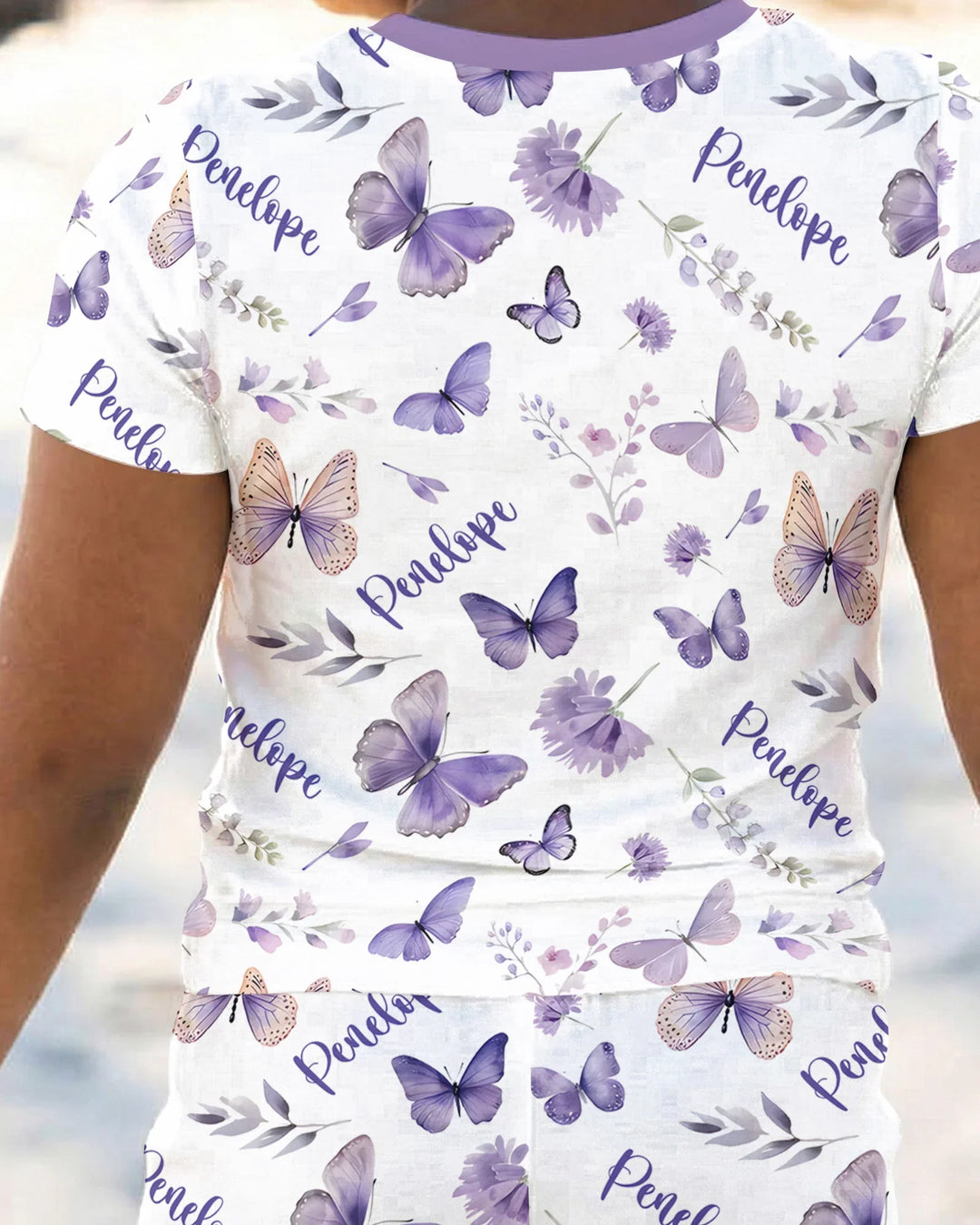Zweiteiliges, kurzärmliges Pyjama-Set mit Marienkäfern