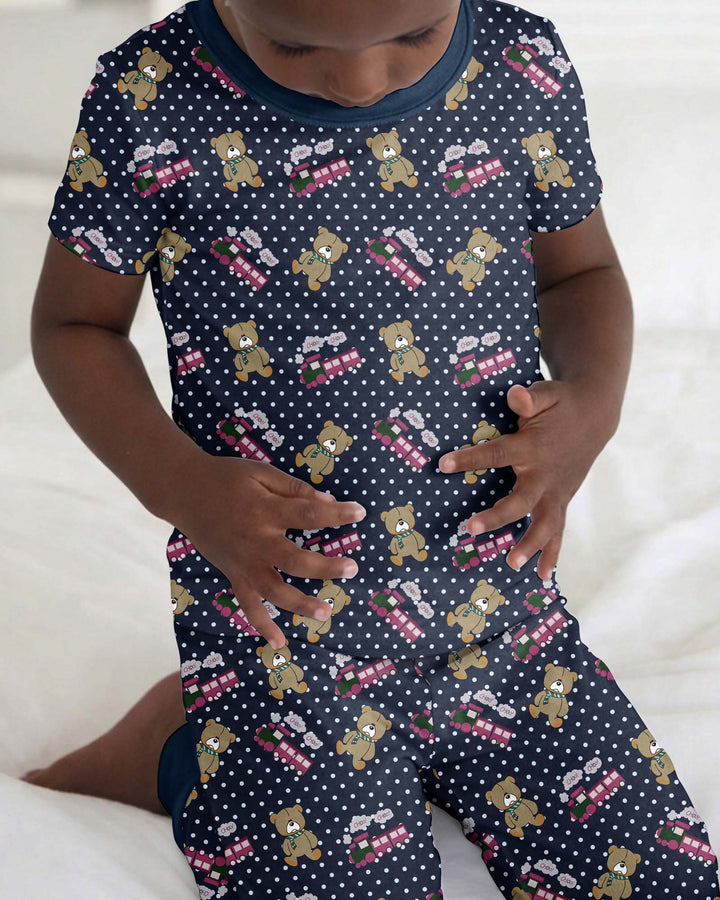 Huntrix Choo Choo Bamboo Two Piece Short Sleeve Pajama Set