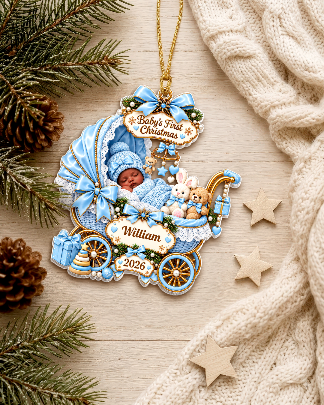 First Christmas 2026 - Personalized Acrylic Ornament