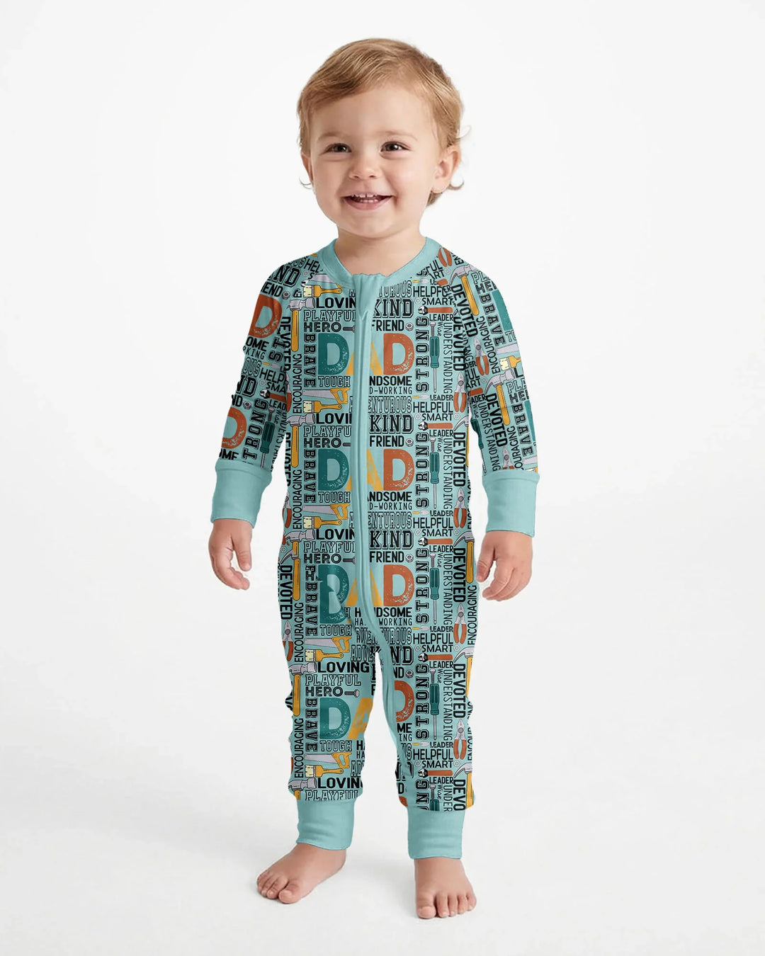 Dad Word Collage Bamboo Convertible Zippy