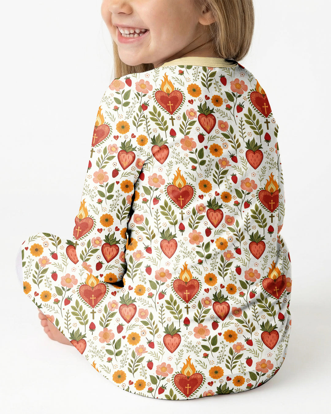 Sacred Blooms Bamboo Two Piece Long Sleeve Pajama Set