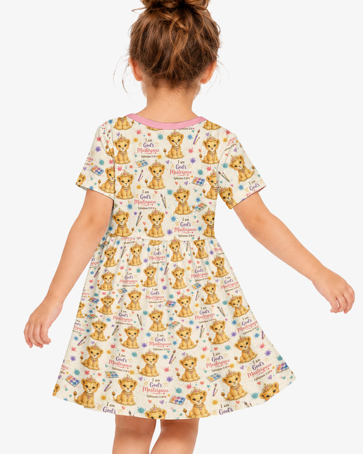 I Am God's Masterpiece Bamboo Twirl Dress