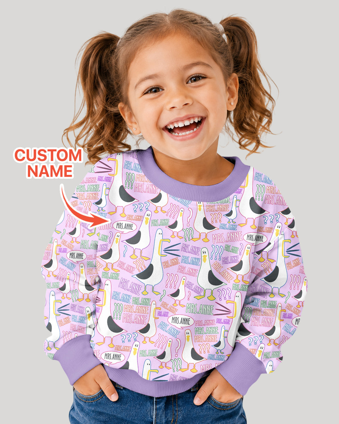 Sudadera de cuello redondo de bambú con plantilla personalizada