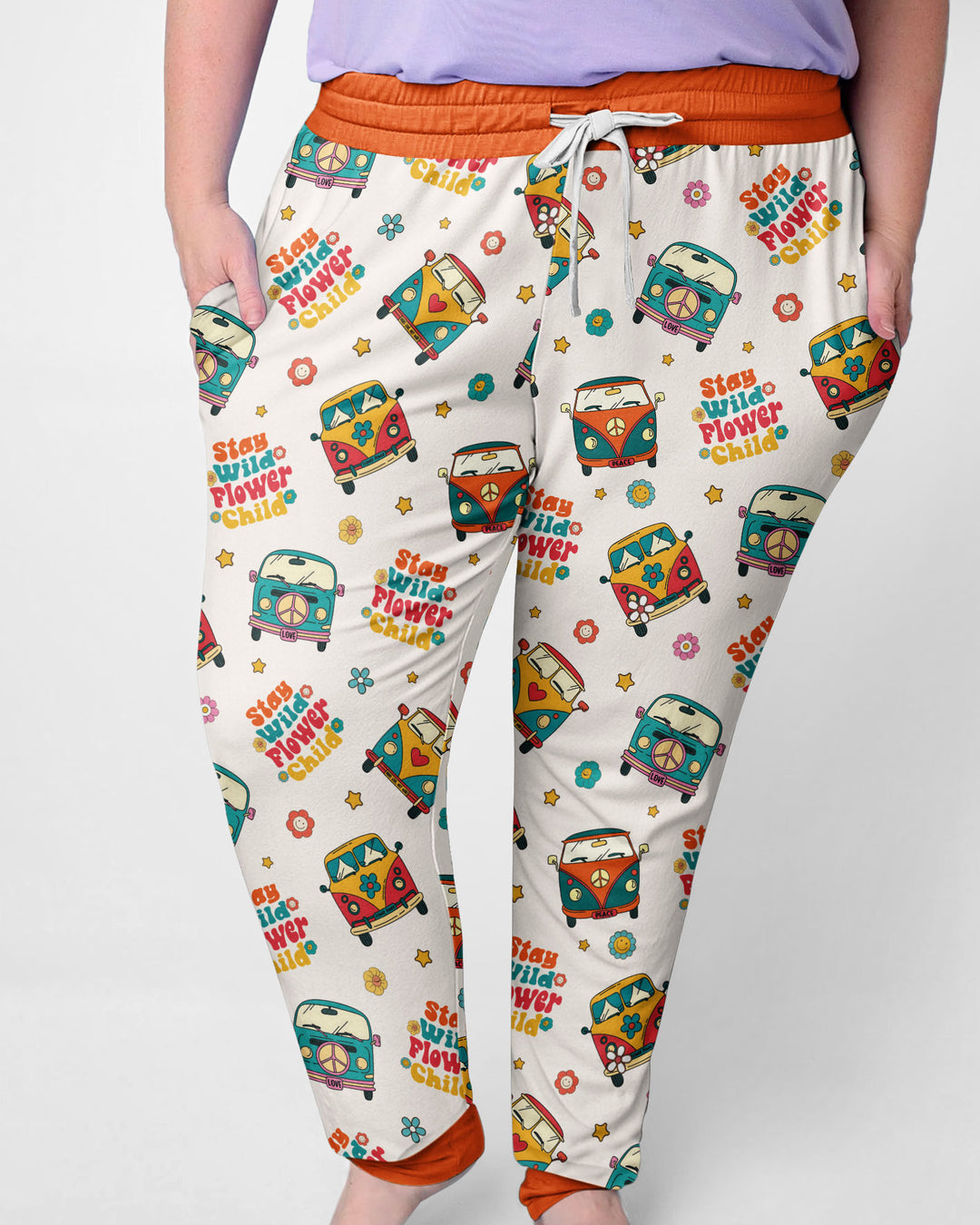 Stay Wild Flower Child Bamboo Women Pajama Set