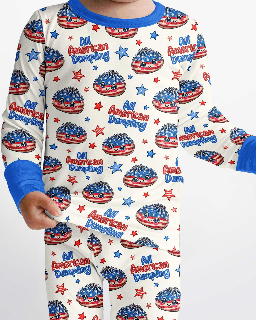 All American Dumpling Bamboo Two Piece Long Sleeve Pajama Set