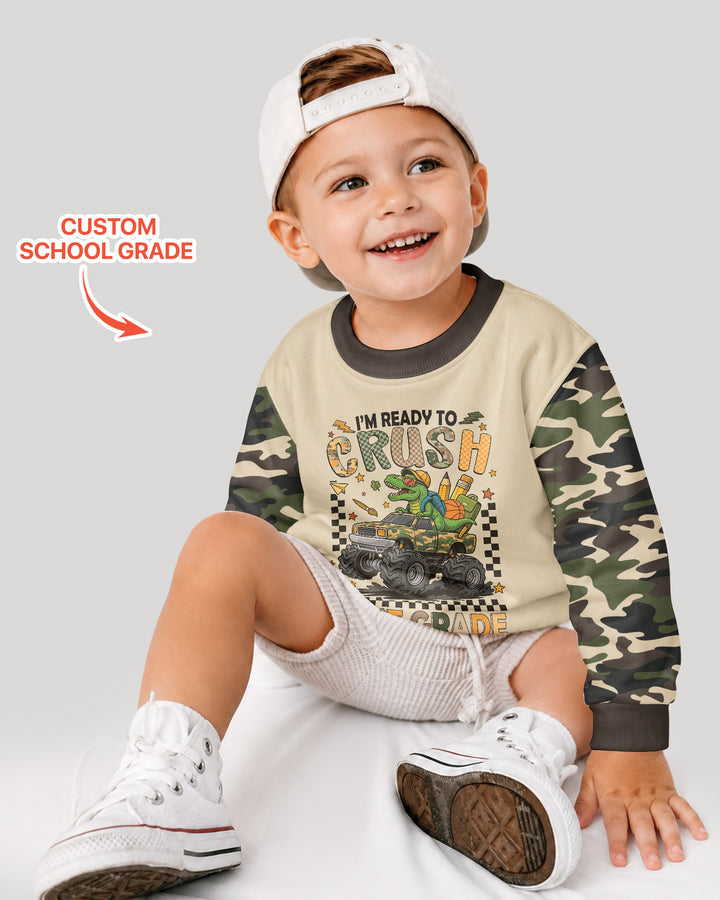 Sudadera de cuello redondo de bambú con plantilla personalizada