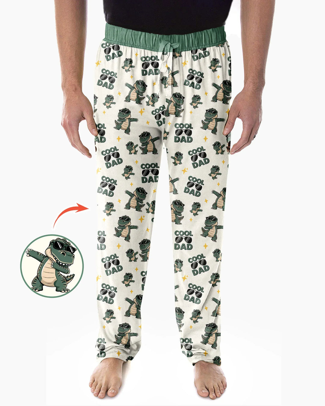 Cool Dino Daddy & Me Matching Bamboo Men's Pajama Set