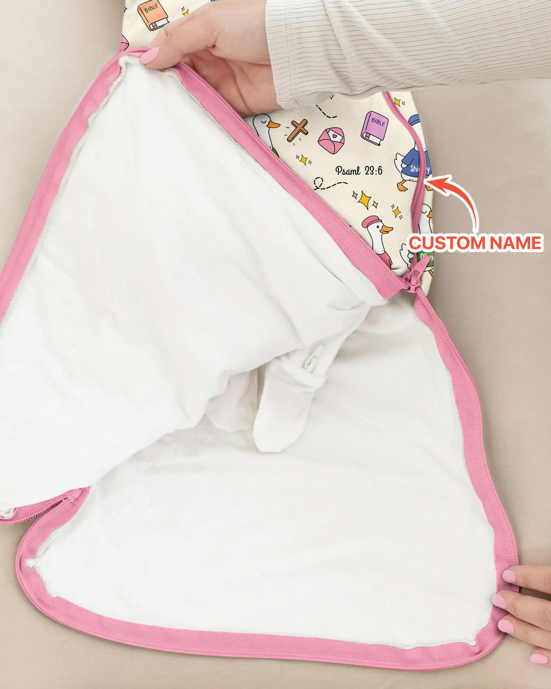 Psalm 23:6 Matching Family Bamboo Sleep Bag