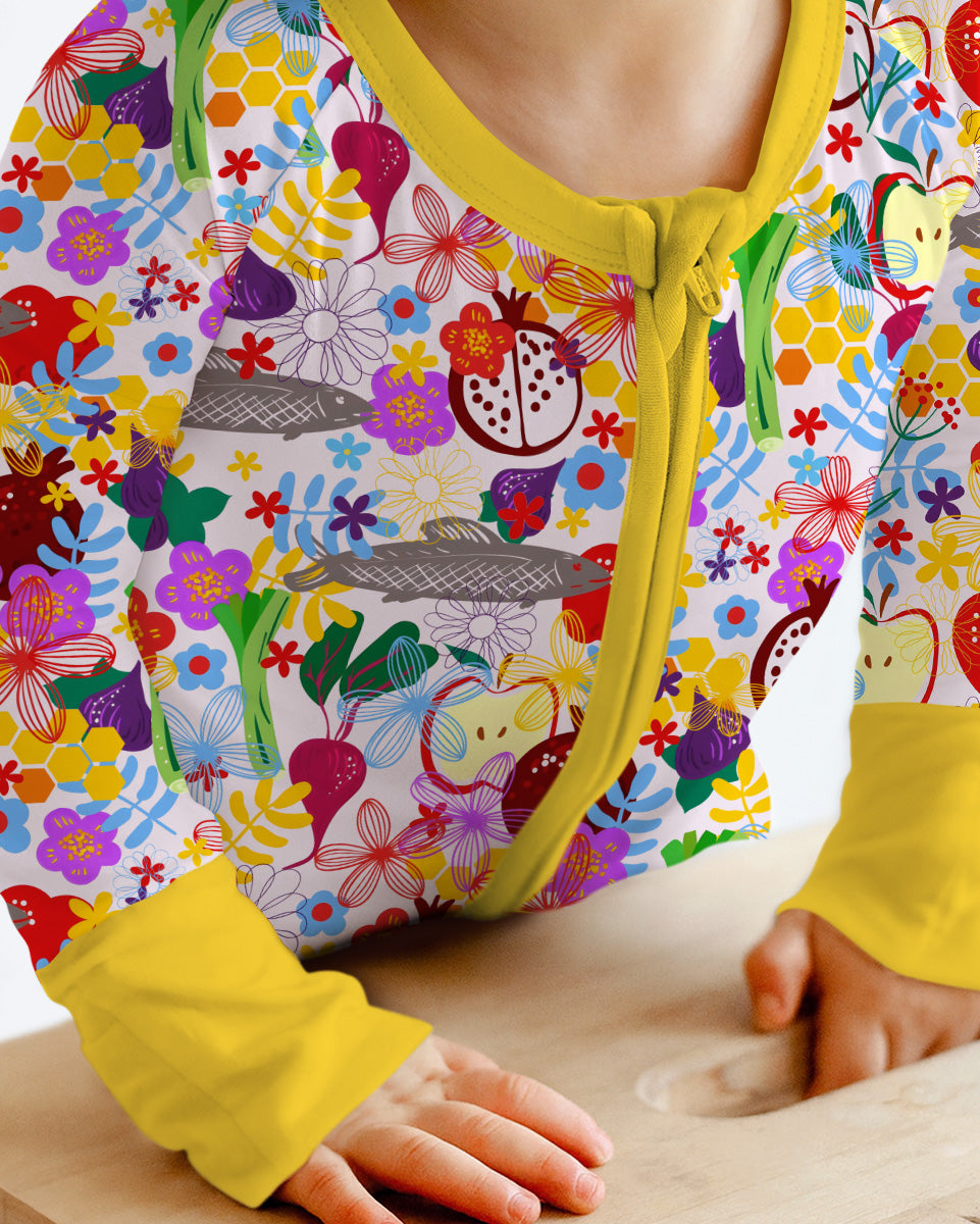 Happy Rosh Hashanah Bamboo Convertible Zippy