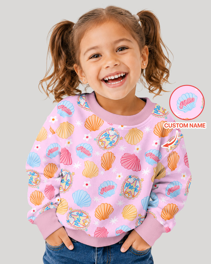 Sudadera de cuello redondo de bambú con plantilla personalizada