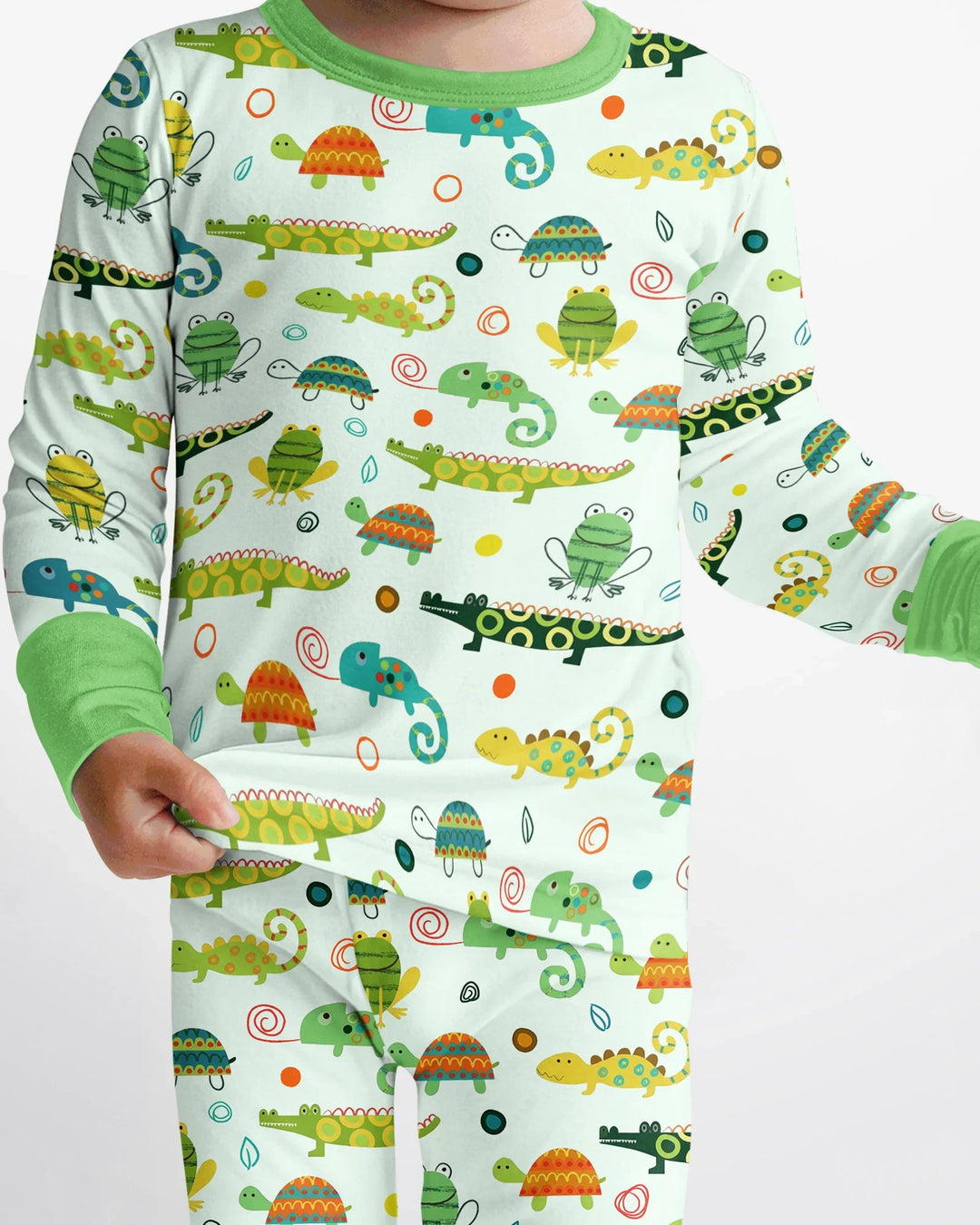 Swamp Buddies Bamboo Two Piece Long Sleeve Pajama Set