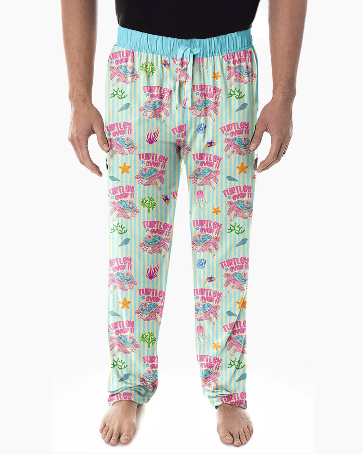 Turtley Over It Family Matching Bamboo Men's Pajama Set