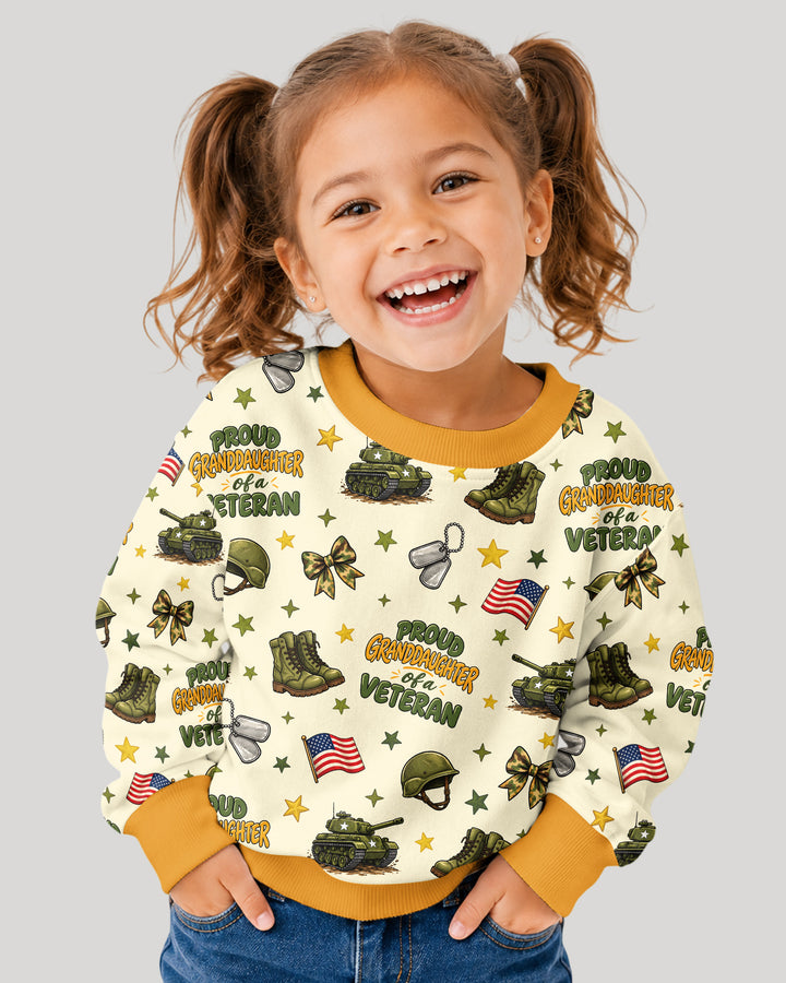 Proud Grandchild Of A Veteran Bamboo Crewneck Sweatshirt