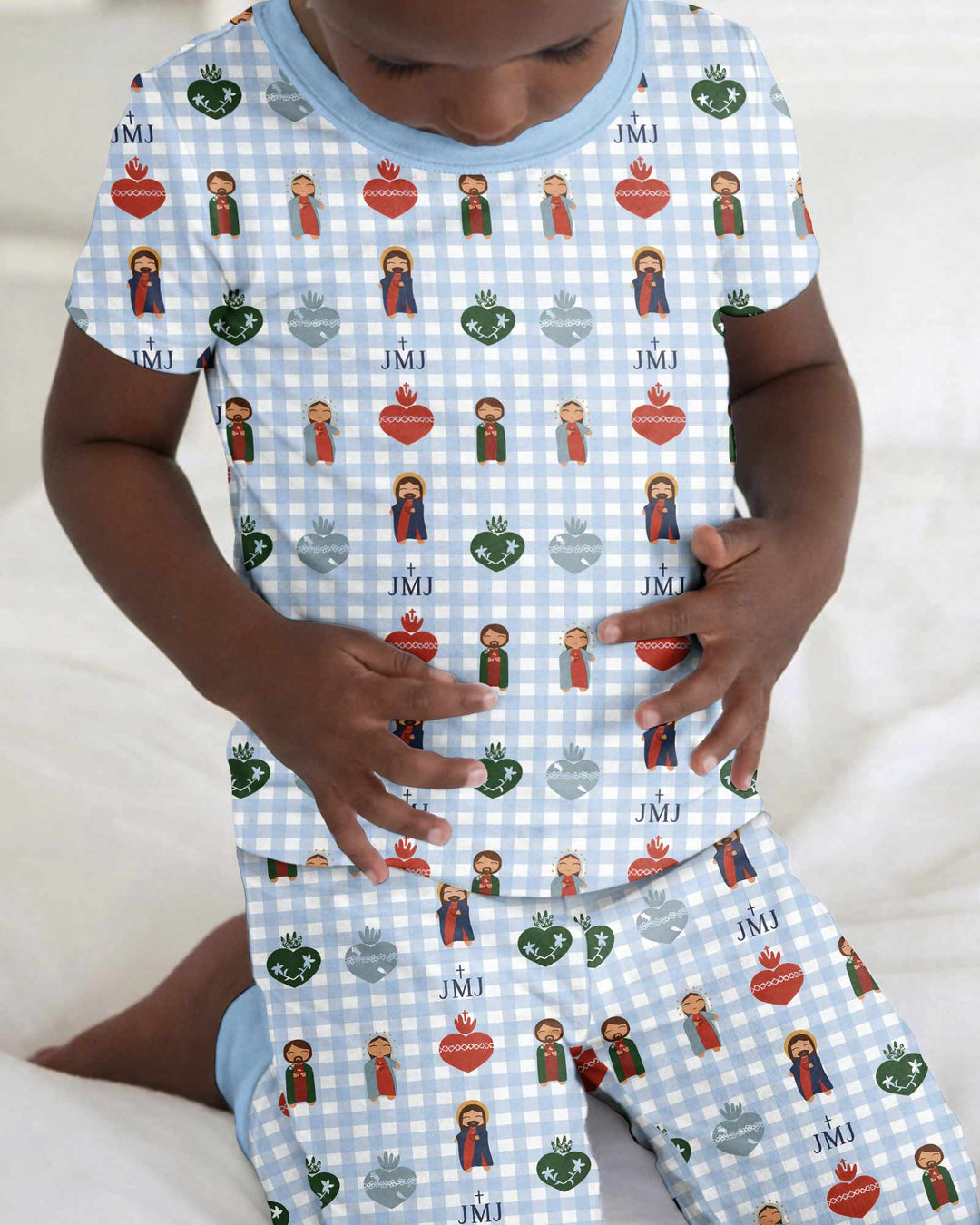 Holy Family Bamboo Two Piece Short Sleeve Pajama Set