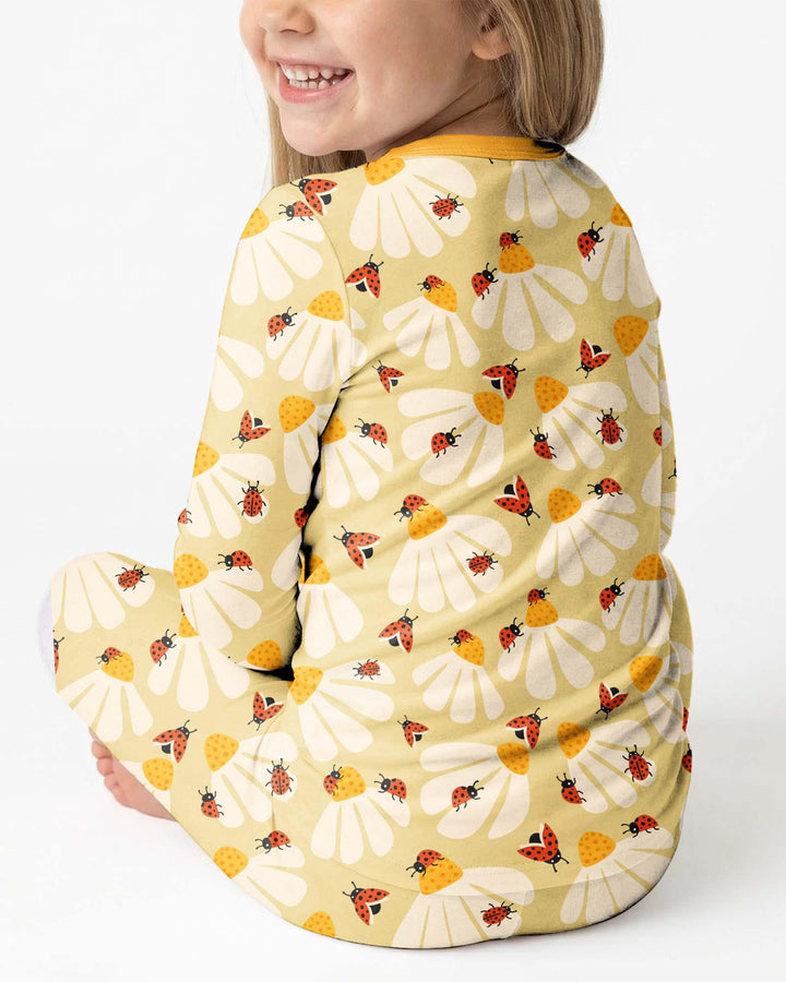 Lucky Little Bug Bamboo Two Piece Long Sleeve Pajama Set