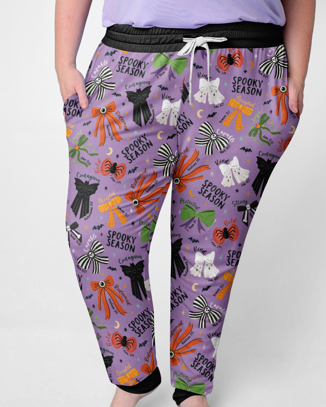 Spooky Bows Spooky Season Bamboo Women Pajama Set