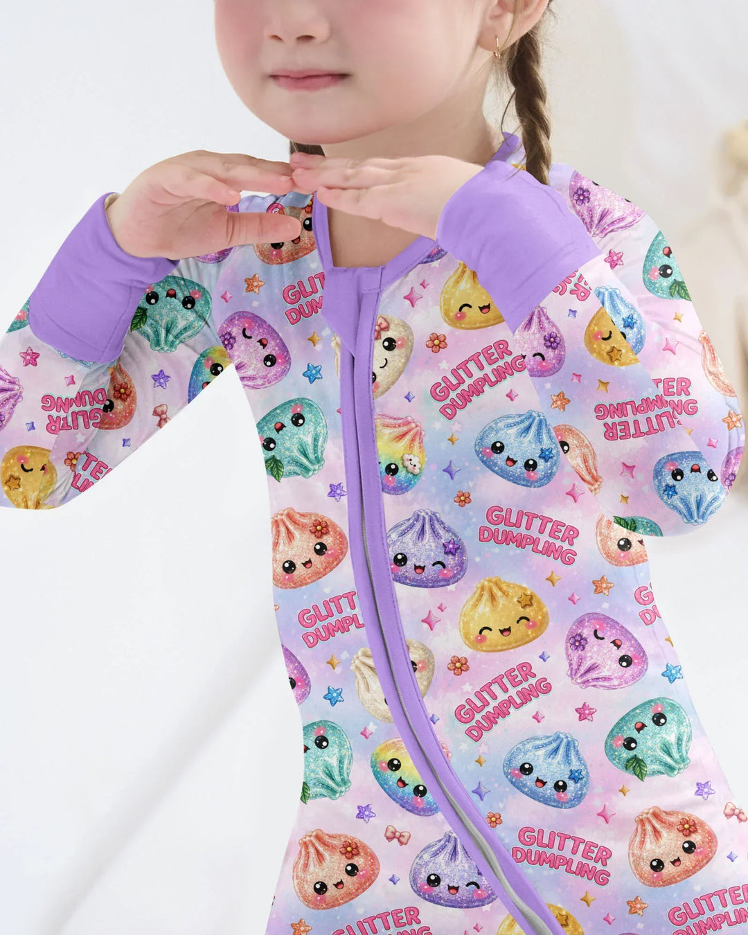 Glitter Dumpling Bamboo Convertible Zippy