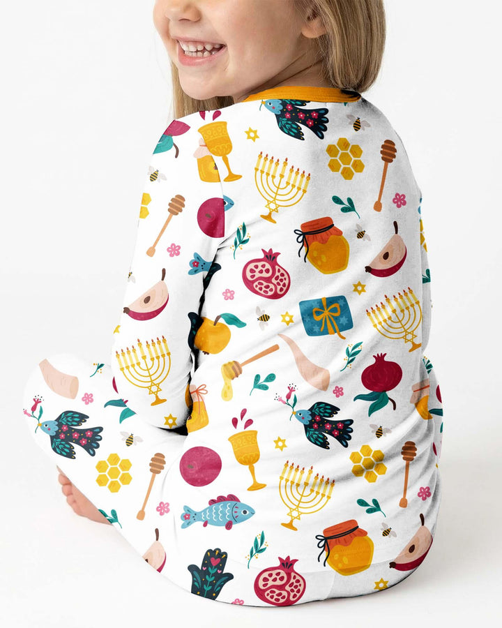 Pijama de dos piezas de bambú de manga larga El mejor papá del mundo