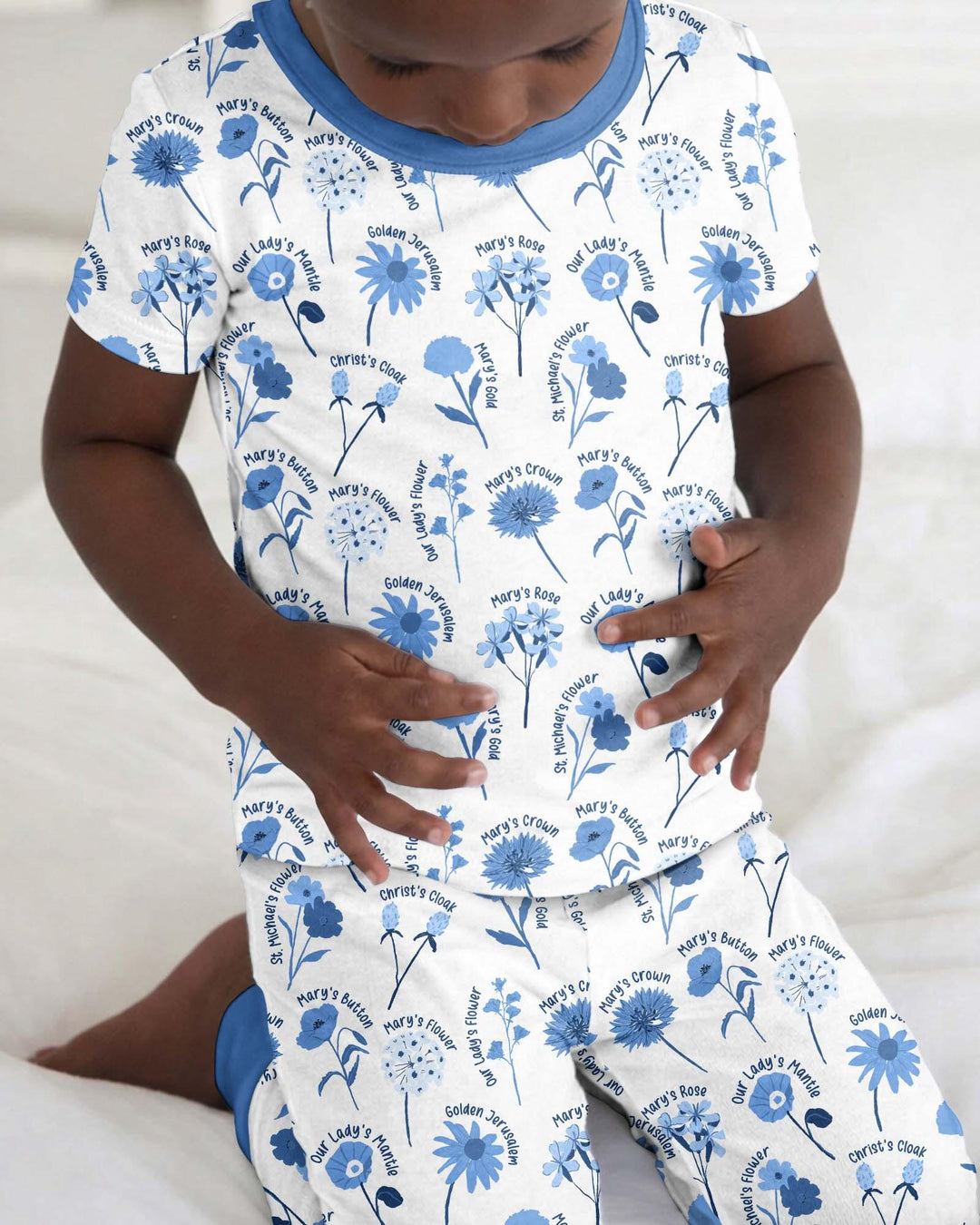 Mary's Garden Bamboo Two Piece Short Sleeve Pajama Set