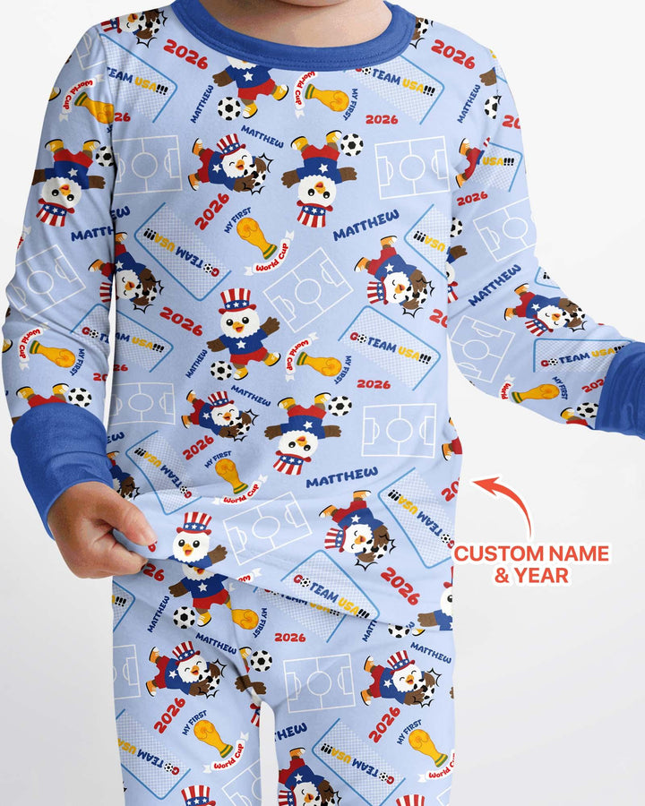 My First World Cup Bamboo Two Piece Long Sleeve Pajama Set