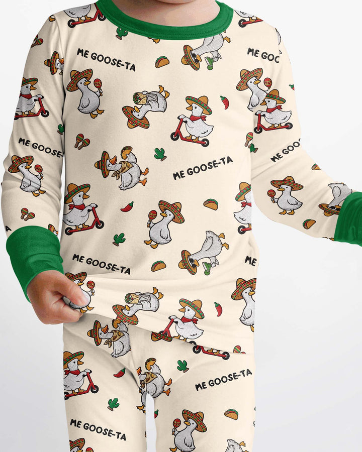 Me-Goose-Ta Bamboo Two Piece Long Sleeve Pajama Set