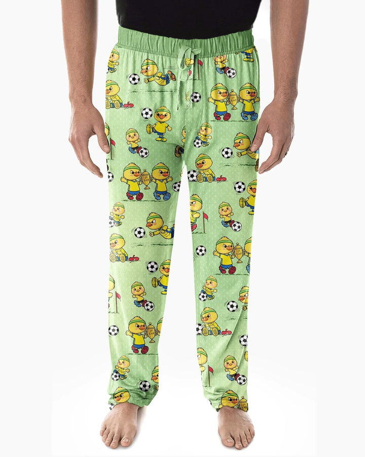 Brasil Soccer Fan Family Matching Bamboo Men's Pajama Set
